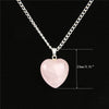 Heart Shape Rose Quartz Necklace (Love) - Spiritual Bliss Shop