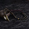 Gold Sheen Obsidian Necklace - Wolf Tooth Shape - Spiritual Bliss Shop
