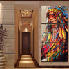 Native American Feathered Beauty Canvas - Spiritual Bliss Shop