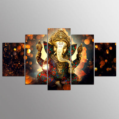 Hindu God Ganesha Canvas - Spiritual Bliss Shop