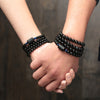 Phoenix & Dragon Rainbow Obsidian Bracelets (Multiwrap) - Spiritual Bliss Shop