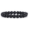 Natural Rose Quartz, Rhodonite & Black Onyx Comforting Energies Bracelets - Spiritual Bliss Shop