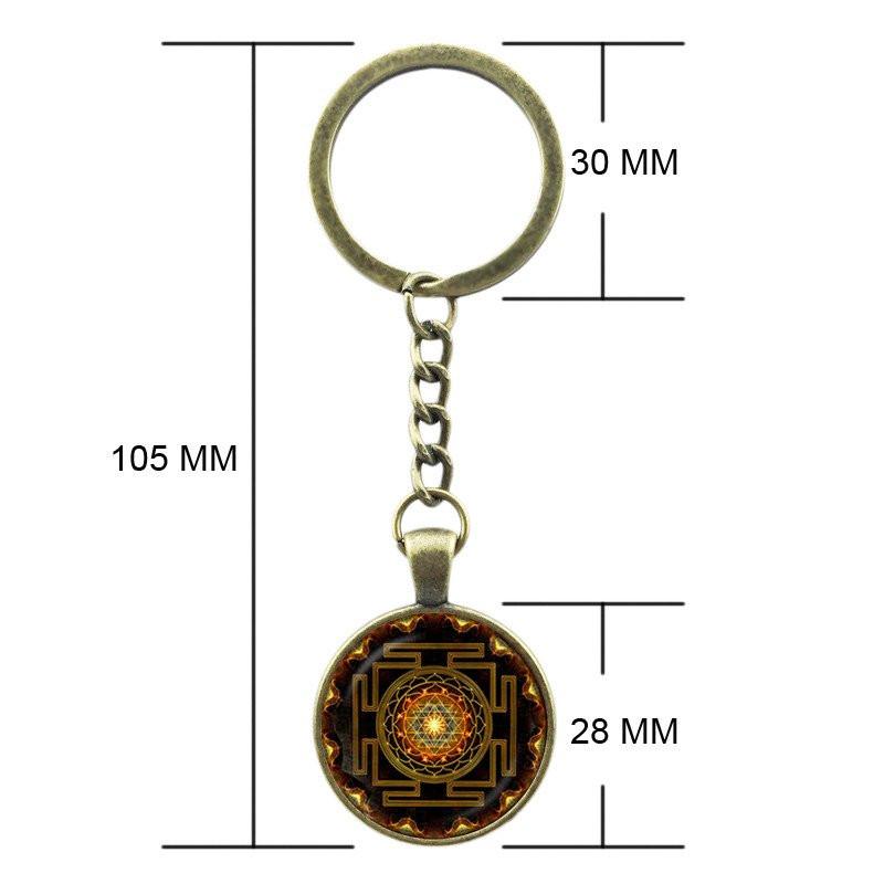 Sri Yantra Keychain - Spiritual Bliss Shop