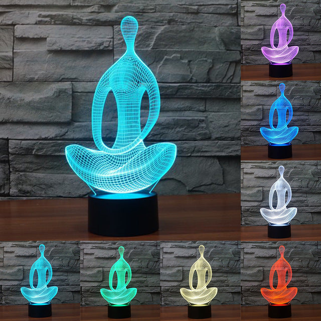Limited Edition - Meditation Hologram LED lamp - Spiritual Bliss Shop