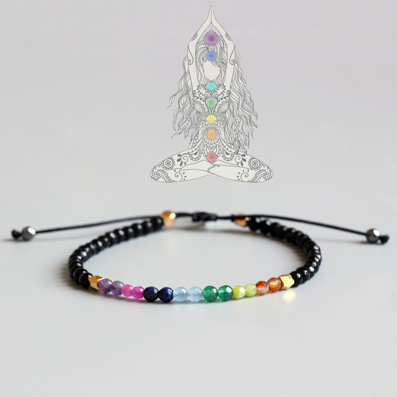 7 Chakras "Crystal Healing Balance" Bracelet - Spiritual Bliss Shop