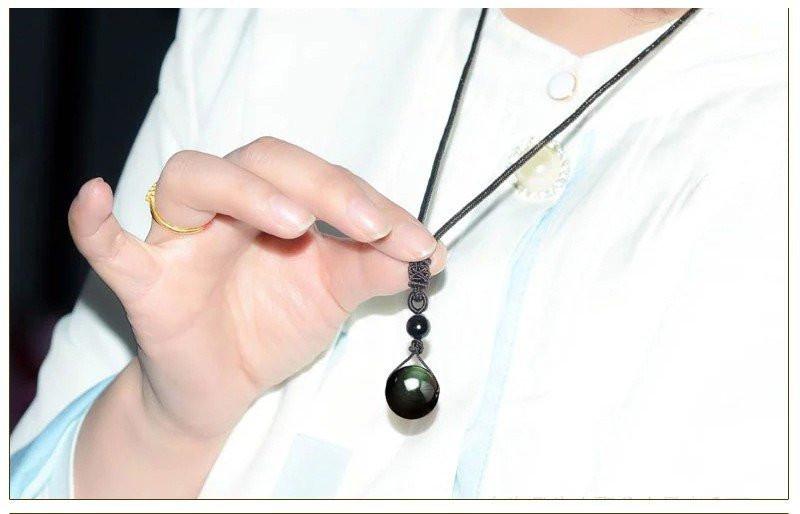 Rainbow Obsidian Necklace - Spiritual Bliss Shop