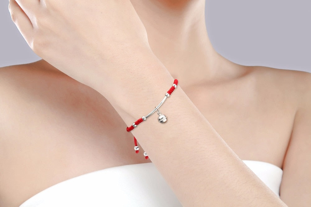 Elephant Bracelet Red String Sterling Silver Lucky Charm – Martinuzzi  Accessories