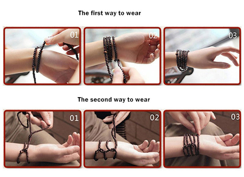 Natural Obsidian & Tiger Eye's Mala Bracelet - Spiritual Bliss Shop