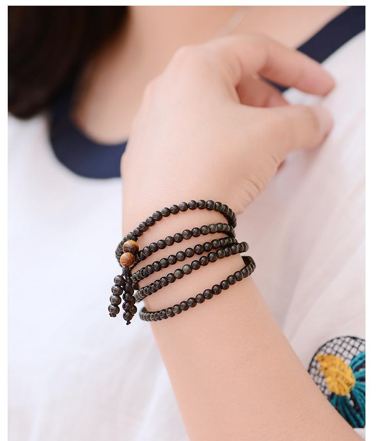 Natural Rainbow Obsidian & Tiger's Eye Multiwrap Bracelet - Spiritual Bliss Shop