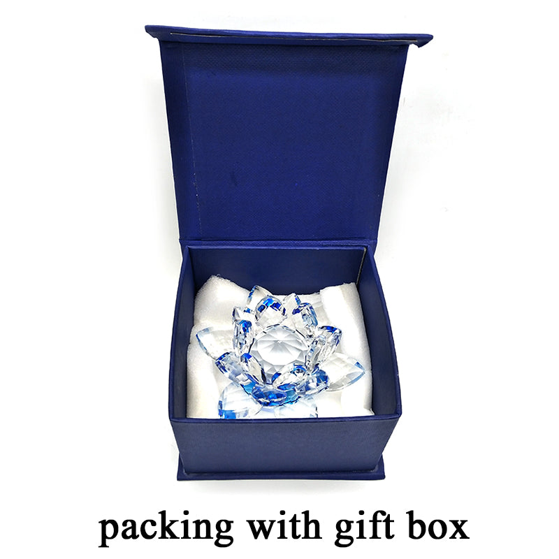 Feng Shui Crystal Lotus Flower (8 Colors Available) - Spiritual Bliss Shop