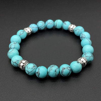 Turquoise Bracelets with Tree of Life Charm - Spiritual Bliss Shop