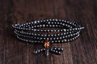 Natural Rainbow Obsidian & Tiger's Eye Multiwrap Bracelet - Spiritual Bliss Shop