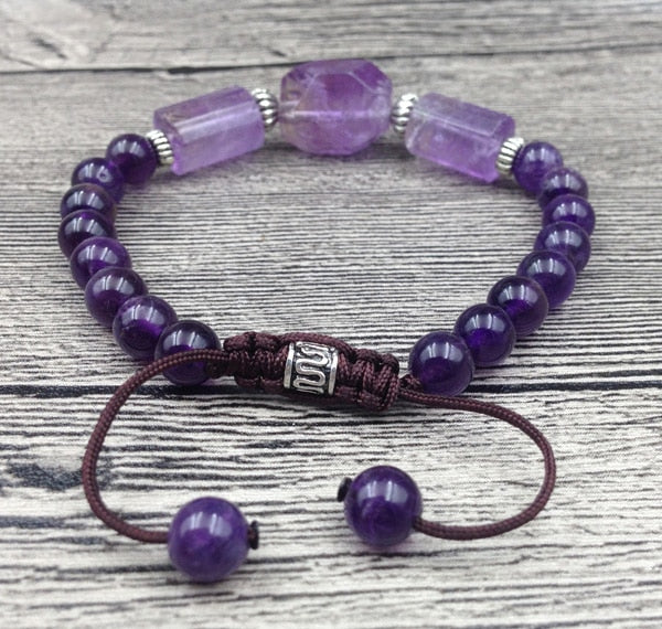 Natural Amethyst Calming Bracelet - Spiritual Bliss Shop