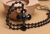 Cross Obsidian Necklace (Protection) - Spiritual Bliss Shop