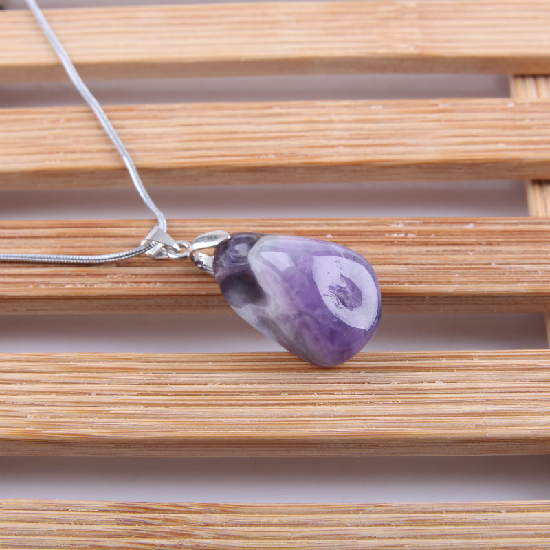 Irregular Shape Amethyst Necklace - Spiritual Bliss Shop