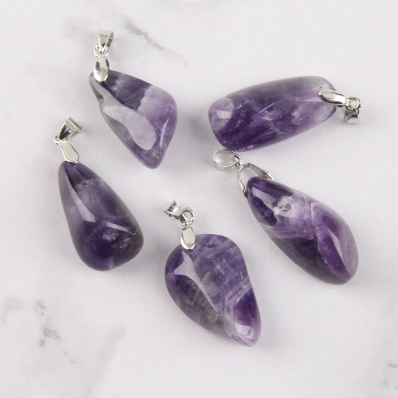 Irregular Shape Amethyst Necklace - Spiritual Bliss Shop