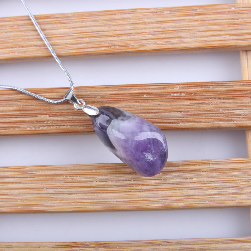 Irregular Shape Amethyst Necklace - Spiritual Bliss Shop