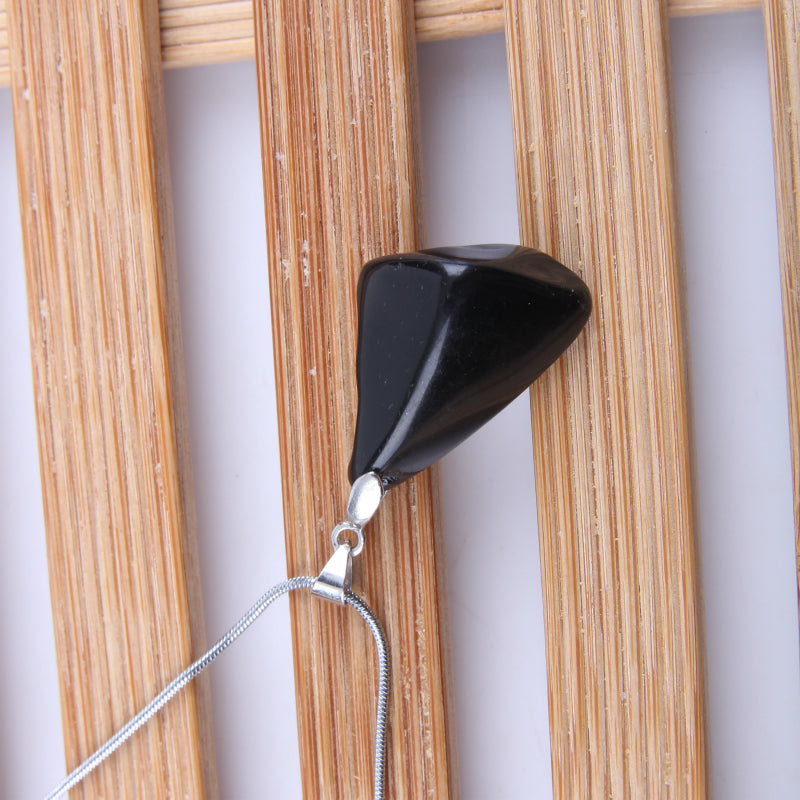 Irregular Shape Black Obsidian Necklace - Spiritual Bliss Shop