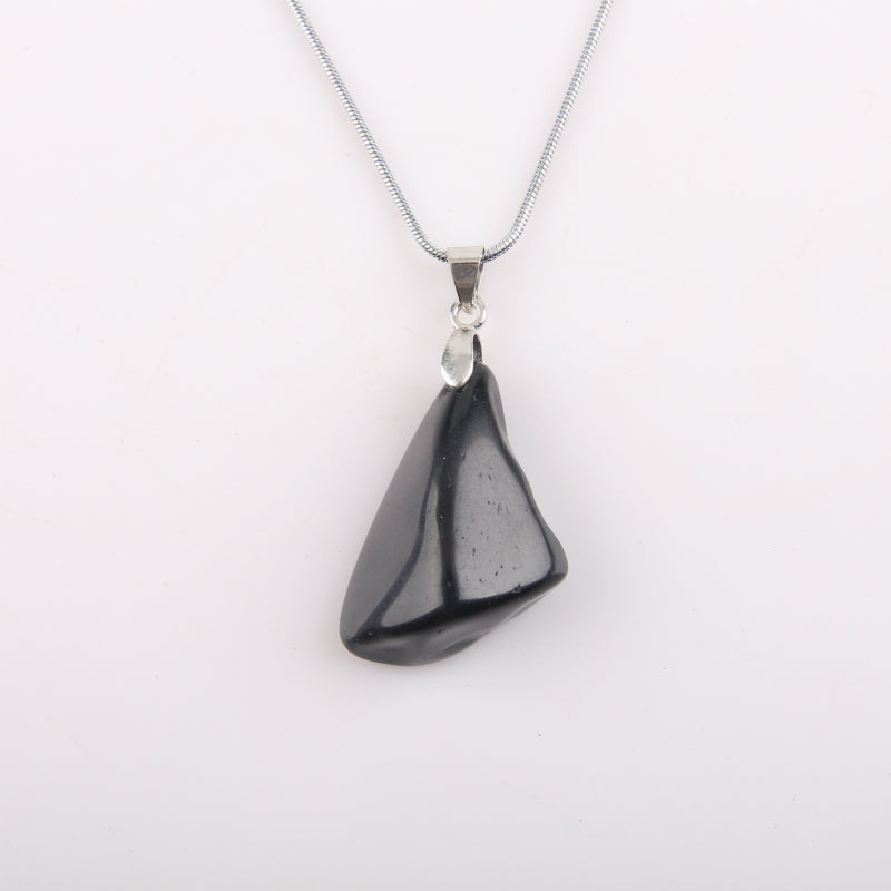 Irregular Shape Black Obsidian Necklace - Spiritual Bliss Shop