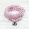 Natural Rose Quartz Mala Bracelet - Spiritual Bliss Shop