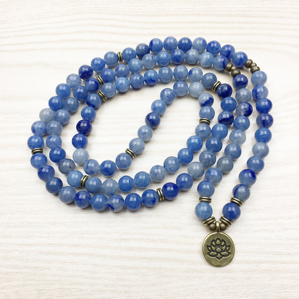 Natural Aventurine Mala Bracelet - Spiritual Bliss Shop