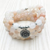 Natural Rose Aventurine Bracelet (Mala) - Spiritual Bliss Shop