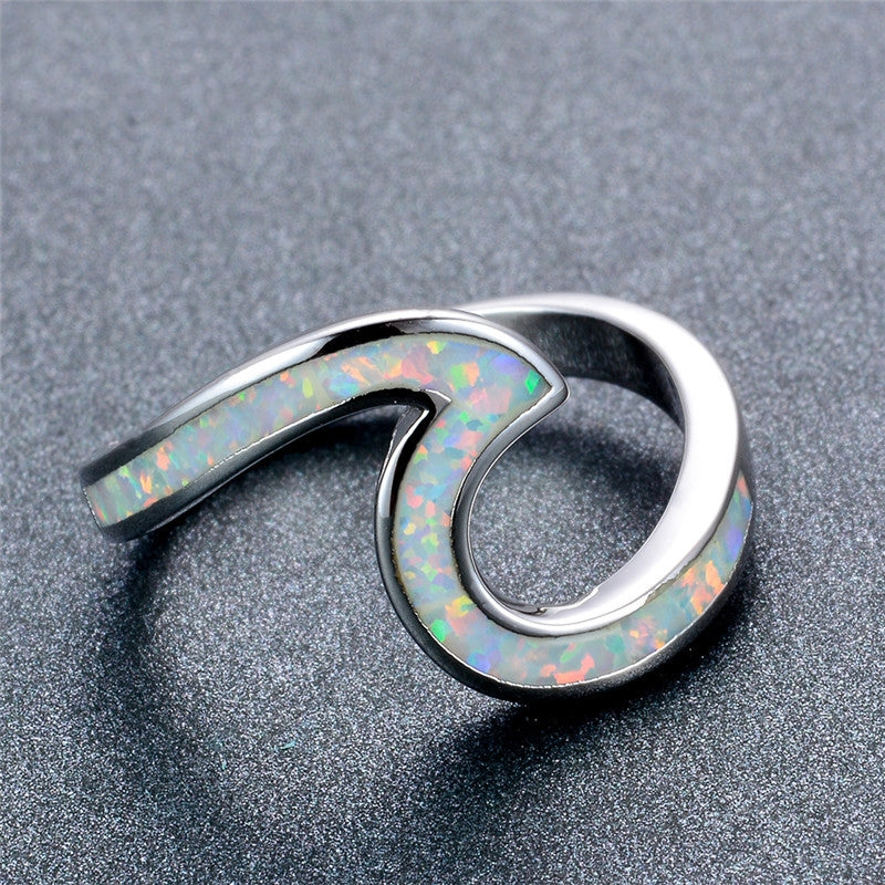 Opal Wave Ring - Spiritual Bliss Shop