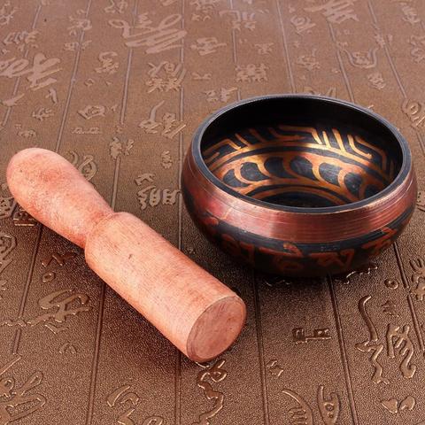 Tibetan Singing Bowl with Mallet - Spiritual Bliss Shop