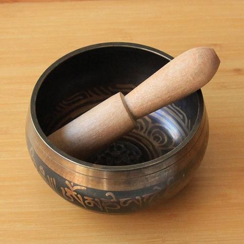 Tibetan Singing Bowl with Mallet - Spiritual Bliss Shop