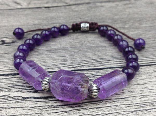 Natural Amethyst Calming Bracelet - Spiritual Bliss Shop