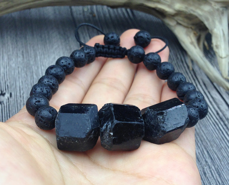 Good Energy Black Tourmaline Bracelet – The Ravens Rest
