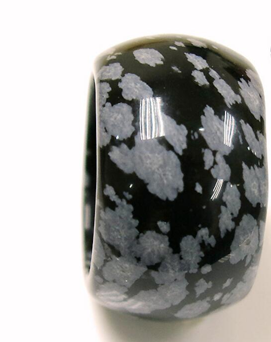 Natural Snowflake Obsidian Ring - Spiritual Bliss Shop