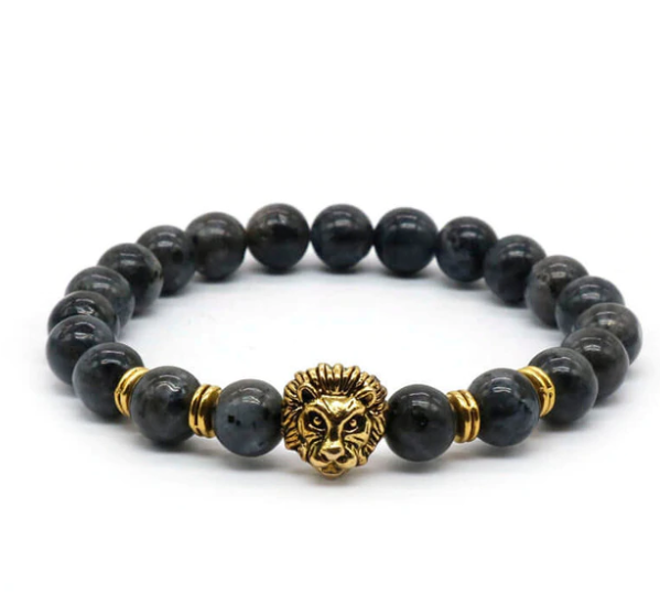 Gemstones Lion Bracelet (10 Options Available) - Spiritual Bliss Shop