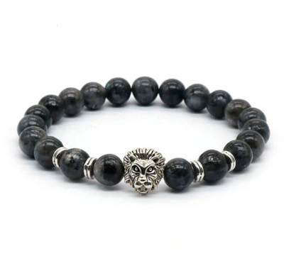 Gemstones Lion Bracelet (10 Options Available) - Spiritual Bliss Shop