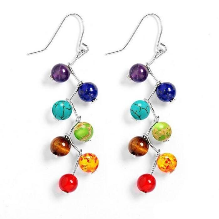 7 Chakras Healing Earrings (Chakra Healing) - Spiritual Bliss Shop
