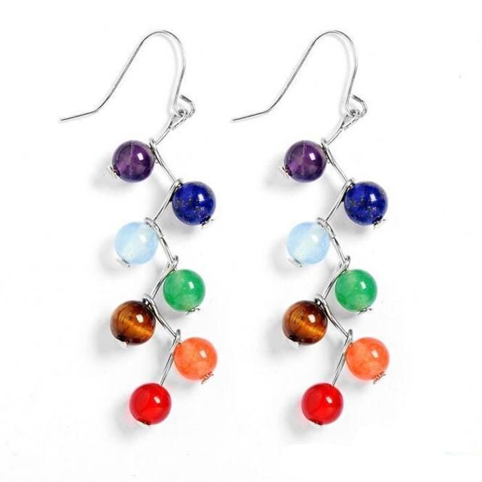 7 Chakras Healing Earrings (Chakra Healing) - Spiritual Bliss Shop