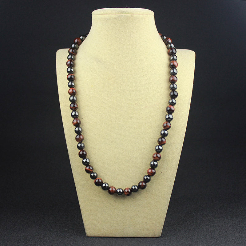 Pemium Tiger's Eye & Hematite Necklace - Spiritual Bliss Shop
