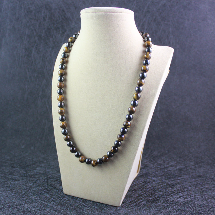 Pemium Tiger's Eye & Hematite Necklace - Spiritual Bliss Shop