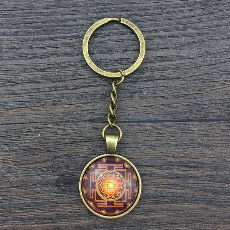 Sri Yantra Keychain - Spiritual Bliss Shop