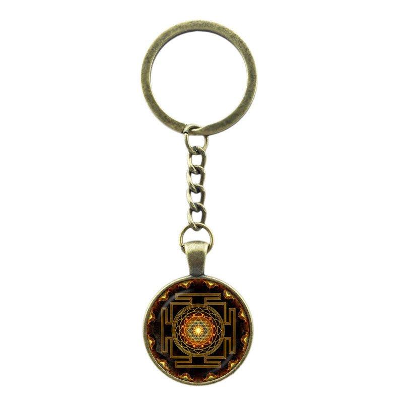 Sri Yantra Keychain - Spiritual Bliss Shop
