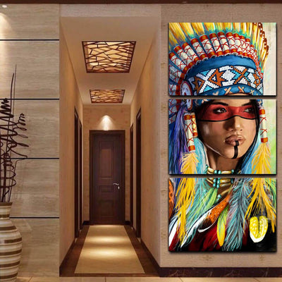 Native American Pride Canvas - Spiritual Bliss Shop