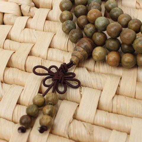 Green Sandalwood Bracelet (Mala) - Spiritual Bliss Shop