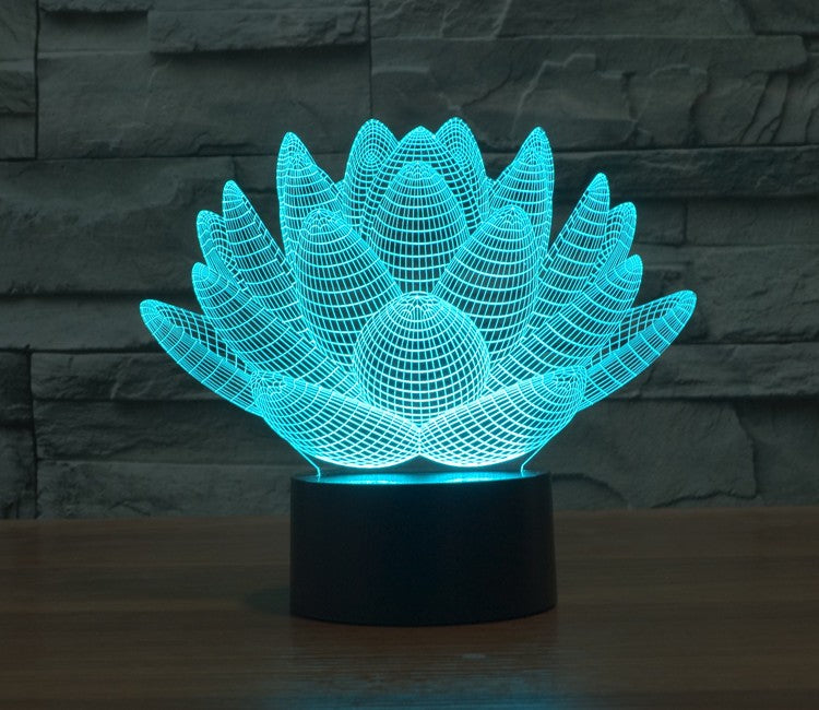 Limited Edition - Lotus Flower Hologram LED lamp - Spiritual Bliss Shop