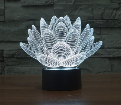 Limited Edition - Lotus Flower Hologram LED lamp - Spiritual Bliss Shop