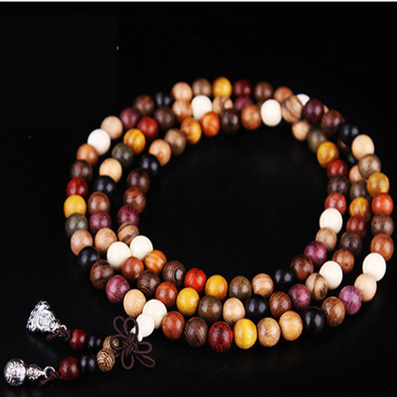 Buddhist Mixed Sandalwood Mala Bracelet - Spiritual Bliss Shop