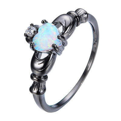 Opal Rainbow Ring - Spiritual Bliss Shop