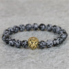 Lion Snowflake Obsidian Bracelet - Spiritual Bliss Shop