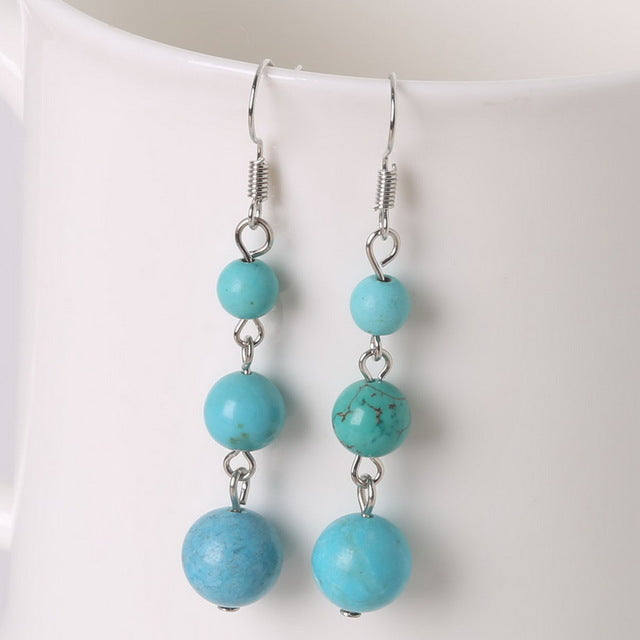 Semi-precious Stones Earrings - 15 stones available (Energy) - Spiritual Bliss Shop