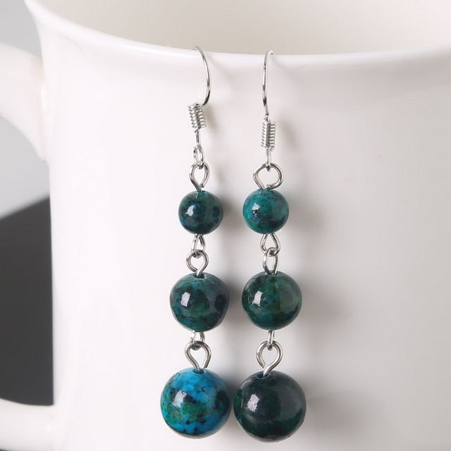 Semi-precious Stones Earrings - 15 stones available (Energy) - Spiritual Bliss Shop