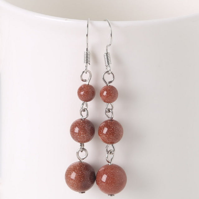 Semi-precious Stones Earrings - 15 stones available (Energy) - Spiritual Bliss Shop